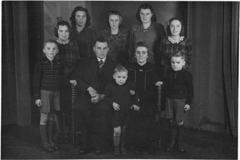 A Dutch family prior to their departure from Holland enroute to Canada