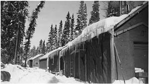 Workers quarters at a lumber camp in Northern Ontario