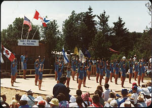 Combined gym groups at the Finnish Grand Festival, Sault Ste. Marie