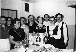 Staff in the kitchen at a Finnish festival