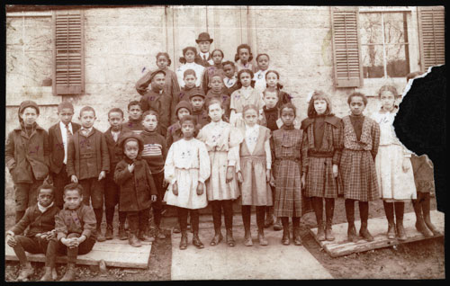 John H. Alexander and pupils of King Street School, Amherstburg