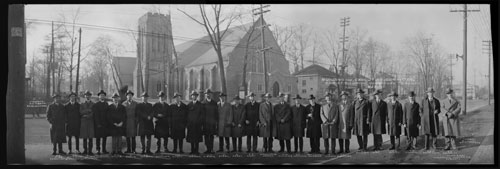 Historic photo from 1925 - Christ Church, Deer Park - Building and Executive Committee in Deer Park