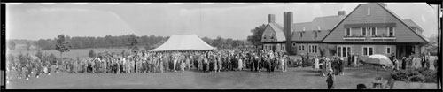 Historic photo from 1925 - Garden party at Toronto Hunt Club in North Toronto