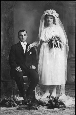 Wedding portrait of a Croatian couple