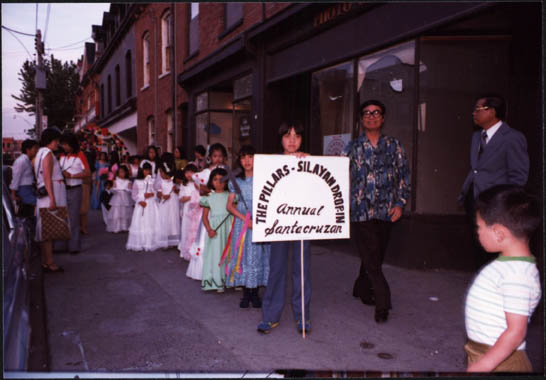 A Filipino religious procession, Santacruzan