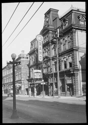 Historic photo from 1920 - Grand Opera House, Adelaide St west, with sign  in Downtown